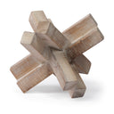Mercana Vega 5.5" x 5.5" x 4.1" Solid Wood Decorative Object