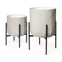 Mercana Mabel 15.4" x 15.4" x 24.8" Metal Pot