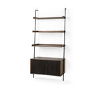 Mercana Grace 37.5" x 20" x 82" Solid Wood Wall Shelf