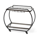 Mercana Chriselle 38" x 18.5" x 32.5" Bar Cart