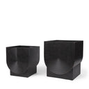 Mercana Medina 9.5" x 9.5" x 11" Metal Planter (Set of 2)
