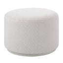 Renwil Audrina Indoor Boucle Ottoman - Off-White