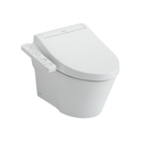 Toto Washlet+ Ap Wall Hung Elongated Toilet and Washlet C2 and Duofit In Wall 0.9 and 1.28 GPF Dual Flush Tank System