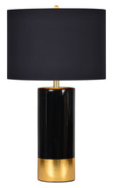 Renwil The Tu xedo 29" Length Table Lamp - Black And Gold