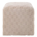 Renwil Jenkins Indoor Fau x Sherpa Ottoman - Beige