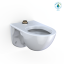 Toto Tornado Flush Commercial Flushometer Wall Mounted Toilet with Cefiontect - Elongated