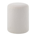 Renwil Corbin Indoor Boucle Ottoman - Off-White