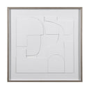 Renwil Stardust 48" Wide Wall Art - Matte White
