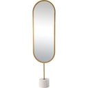 Renwil Taio 70" Tall Oval Wall Mirror - Yellow