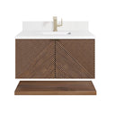 Chestnut / White Zeus - 1 Faucet Hole