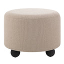 Renwil Claude Indoor Boucle Ottoman - Taupe