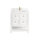 Bright White / White Zeus - 1 Faucet Hole