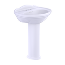 Toto Whitney Oval Pedestal Bathroom Sink For 4" Center Faucets