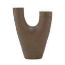 Renwil Garnier Indoor Ceramic Stoneware Small Vase - Te xtured Brown