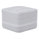Renwil Renaud Indoor 100% Pet Pouf - Light Grey / Ivory