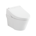 Toto Washlet+ Ap Wall Hung Elongated Toilet and Washlet C5 and Duofit In Wall 0.9 and 1.28 GPF Dual Flush Tank System
