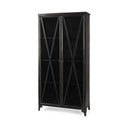 Mercana Poppy 37.8" x 15" x 74" Iron Display Cabinet