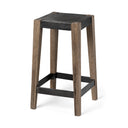 Mercana Nell 15" x 15" x 26" Solid Wood Stool