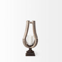 Mercana Brillion 7.5" x 7.3" x 16.9" Solid Wood Candle Holder