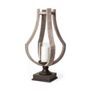 Mercana Brillion 11" x 10.8" x 25" Solid Wood Candle Holder