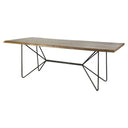 Mercana Papillion 84" x 40" x 30" Metal Dining Table
