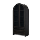 Mercana Gehry 33.3" x 16.3" x 72.3" Iron Display Cabinet