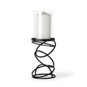 Mercana Omega 4.8" x 4.8" x 13.5" Glass Candle Holder