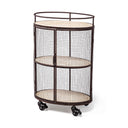 Mercana Saluti 20.3" x 13.3" x 31.5" Bar Cart