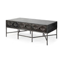 Mercana Hogarth 48" x 26" x 18" Metal Coffee Table