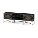 Mercana Hogarth 70.5" x 16" x 23.3" Iron Media Unit