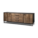 Mercana Alvin 82" x 20" x 30" Solid Wood Sideboard