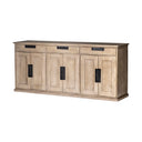 Mercana Braxton 81.5" x 18.5" x 36" Solid Wood Sideboard