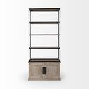 Mercana Braxton 41.5" x 18.5" x 90" Solid Wood Wall Shelf