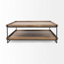 Mercana Trey 48" x 46" x 17" Solid Wood Coffee Table