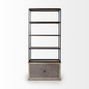 Mercana Braxton 41.5" x 18.5" x 90" Solid Wood Wall Shelf