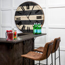 Mercana Meritt 17.3" x 23" x 37" Metal Stool