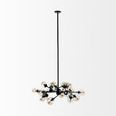 Mercana Rudyard 50.5" x 50.5" x 16" Glass Chandelier