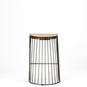 Mercana Seagram 20" x 18" x 25.6" Solid Wood Stool