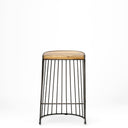 Mercana Seagram 20" x 18" x 25.6" Solid Wood Stool