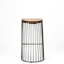 Mercana Seagram 20" x 18.5" x 30.5" Metal Stool