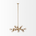 Mercana Rudyard 50.5" x 50.5" x 16" Glass Chandelier