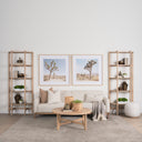 Mercana Taylin 33" x 14" x 83" Solid Wood Wall Shelf