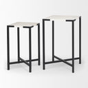 Mercana Lucas 15" x 15" x 24" Metal Side Table