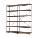 Mercana Trey 80" x 16" x 87.5" Iron Wall Shelf