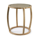 Mercana Hubbard 22" x 22" x 26.2" Glass Side Table
