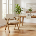 Mercana Topanga 23" x 23.3" x 31.8" Solid Wood Dining Chair