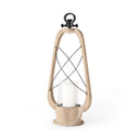 Mercana Zain 11.4" x 5.9" x 25" Glass Lantern