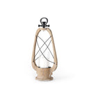 Mercana Zain 10" x 5.7" x 21.3" Solid Wood Lantern