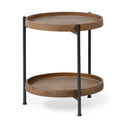 Mercana Kade 16.9" x 16.9" x 18.9" Solid Wood Side Table