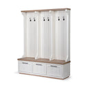 Mercana Fairview 61" x 18" x 76" Solid Wood Hall Tree